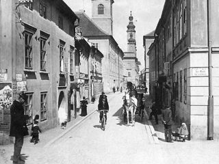 Biskupská street before World War 1